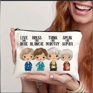 Golden Girls Tv Show Inspirational Quotes Cream Canvas Cosmetic Bag